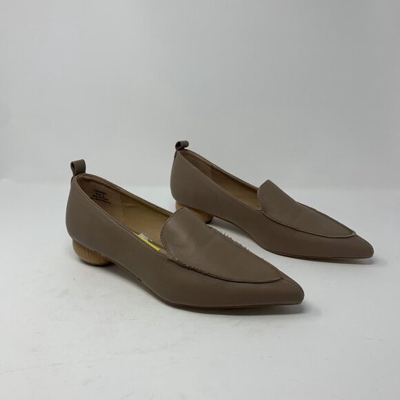 Journee Collection Maggs 005493 Loafers Women's 9 Taupe Leather Pointed Toe 8141 - Picture 1 of 10